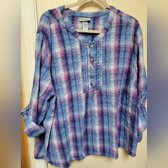 Catherine's plaid top - Picture 1 of 4